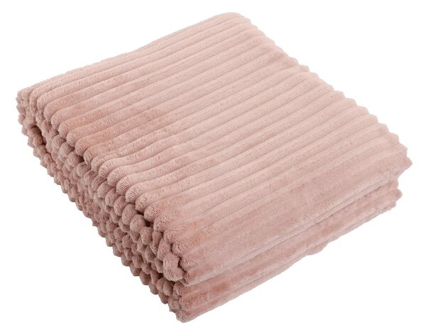 Růžový plyšový pléd Stockholm old pink - 150 * 200 cm - Collectione
