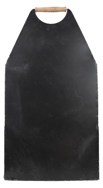 Čierna antik kovová nástenná polica so 4mi boxmi - 35*41*66 cm - Clayre & Eef