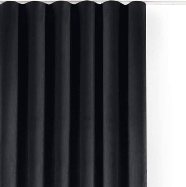 Čierny zamatový dimout záves 140x300 cm Velto – Filumi