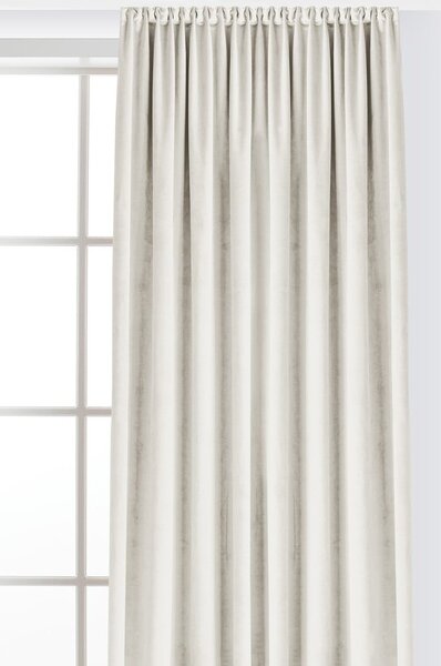 Krémový zamatový dimout záves 200x250 cm Velto – Filumi