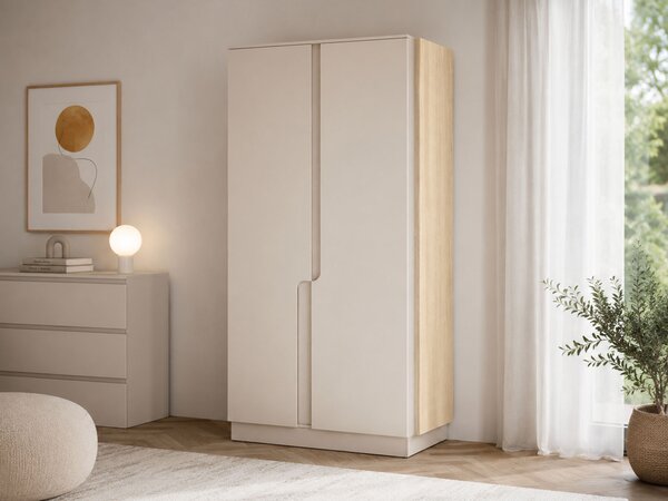 Šatníková skriňa Positano 103x195x52 - macadamia / dub mavelie