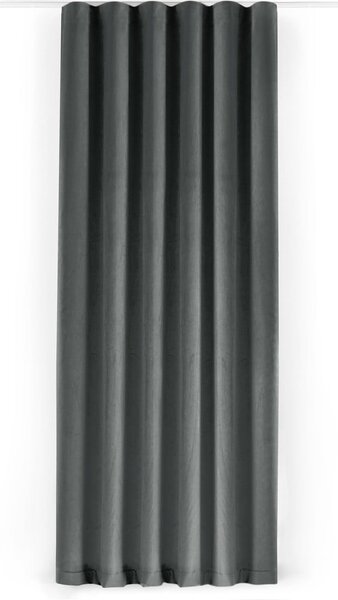 Tmavosivý zamatový dimout záves 200x250 cm Velto – Filumi
