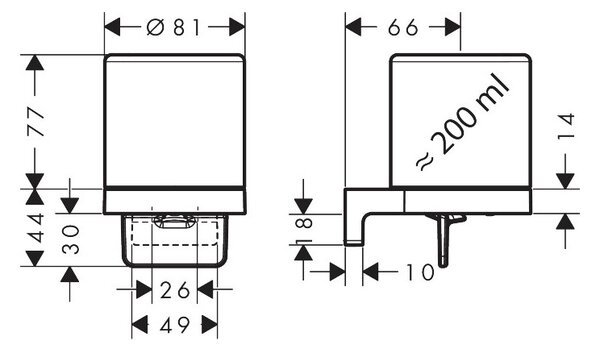 Hansgrohe AddStoris S - Dávkovač tekutého mydla, chróm 41765000