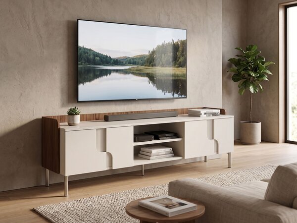 TV stolík Positano - kašmír / orech alba
