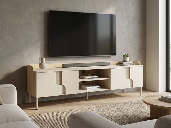 TV stolík Positano - macadamia / dub mavelie