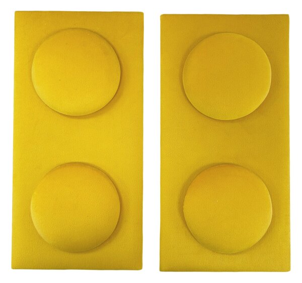 Sinsay - Čalúnené nástenné panely v tvare bloku 2 pack - žltá