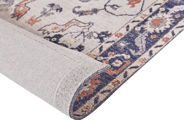 Koberec viacfarebný bavlna polyester 80 x 150 cm orientálny vzor vintage bytové doplnky