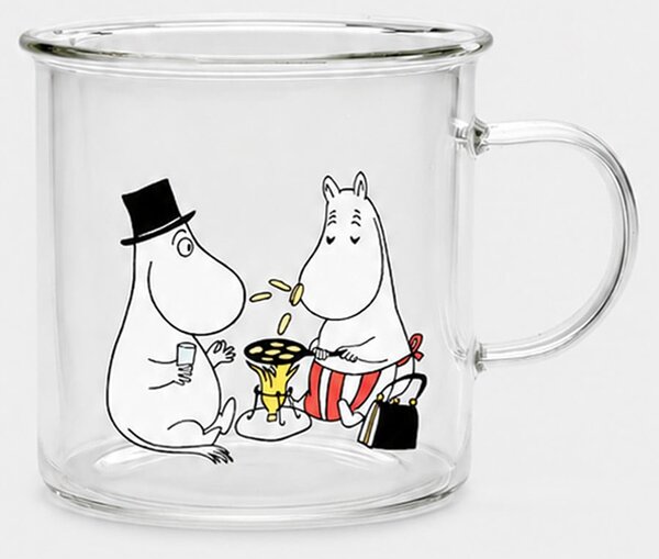 Sinsay - Sklenený hrnček s uchom The Moomins - viacfarebná
