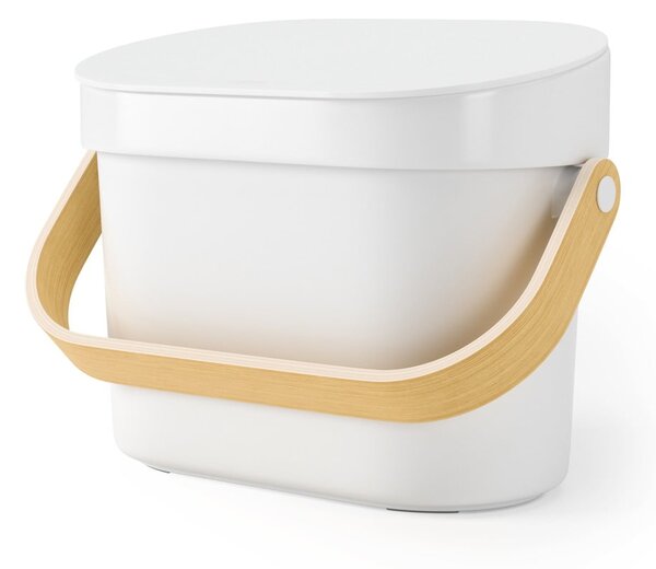 Biela nádoba na kompostovateľný odpad 4 l Bellwood – Umbra