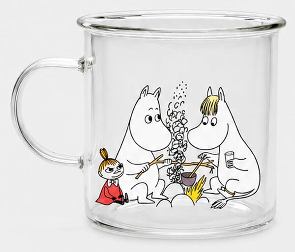 Sinsay - Sklenený hrnček s uchom The Moomins - viacfarebná