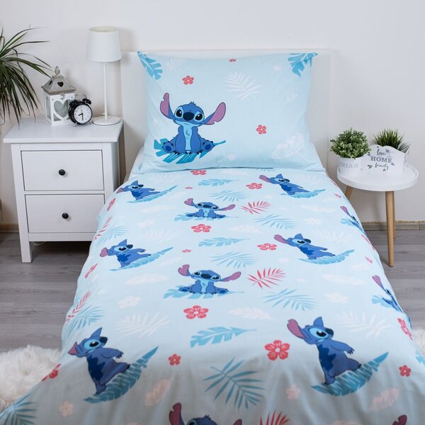 Jerry Fabrics Obliečky Lilo a Stitch Blue - Lilo a Stitch - modrá | 140 x 200 cm / 70 x 90 cm