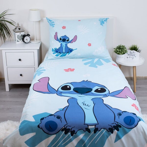 Jerry Fabrics Obliečky Lilo a Stitch Blue - Lilo a Stitch - modrá | 140 x 200 cm / 70 x 90 cm
