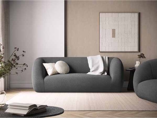Sivá pohovka z textílie buklé 210 cm Essen – Cosmopolitan Design