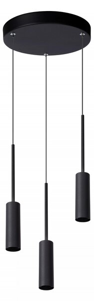 Lucide 24401/21/30 LED závesné stropné svietidlo Tubule 3x7W | 3 x644lm | 2700K - čierna