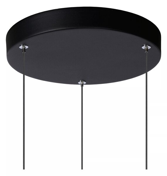 Lucide 24401/21/30 LED závesné stropné svietidlo Tubule 3x7W | 3 x644lm | 2700K - čierna