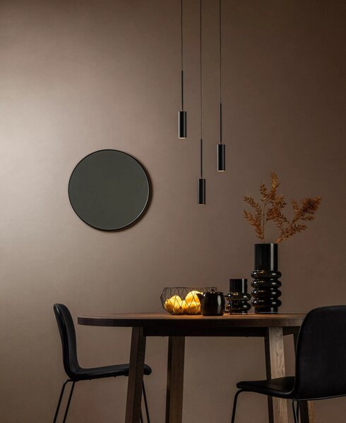 Lucide 24401/21/30 LED závesné stropné svietidlo Tubule 3x7W | 3 x644lm | 2700K - čierna