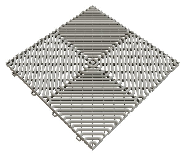Protišmyková dlaždica, sivá, 385 x 385 x 17 mm, balenie 10 ks