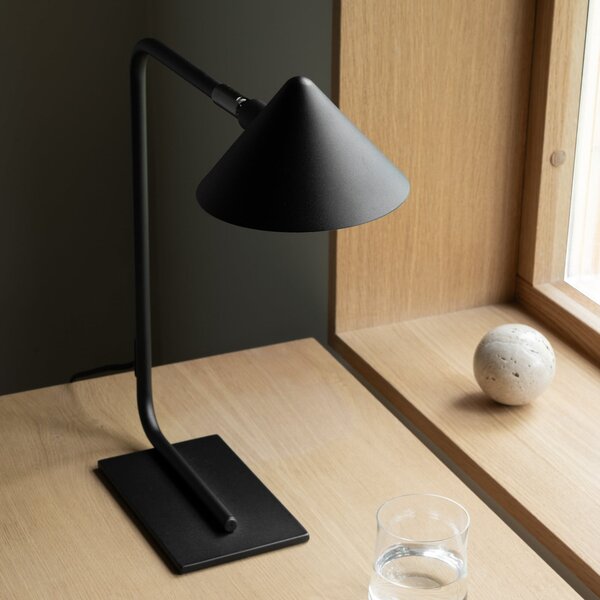 Stolové Lampa Watt & Veke, Kuro, stmievateľné, Čierna, Obývacia izba, Kov, Dizajnový