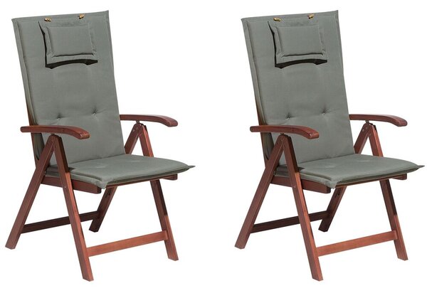 Set 2 ks. záhradných stoličiek TRATORIA (tmavočervená + sivá). Vlastná spoľahlivá doprava až k Vám domov. 1026933