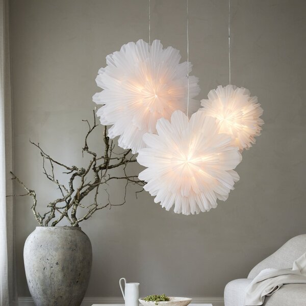 Stolové Lampa Watt & Veke, Snöblomma, Biela, Obývacia izba, Papier / Kartón, Dizajnový