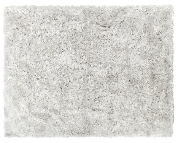 Prikrývka na posteľ sivá 150 x 200 cm umelá kožušinová deka textilné doplnky do spálne