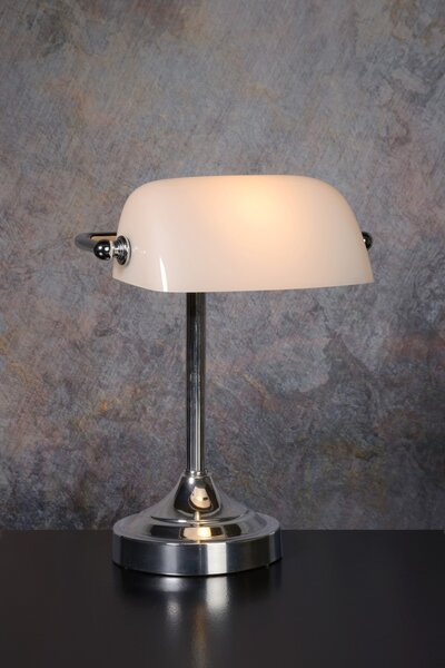 Stolná lampička Lucide Banker 17504/01/11 1x40W E14