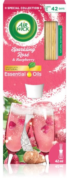 Air Wick Essential Oils Sparkling Rosé & Rasberry aróma difuzér s náplňou 25 ml