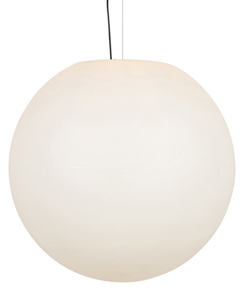 Moderné vonkajšie závesné svietidlo biele 77 cm IP65 - Nura