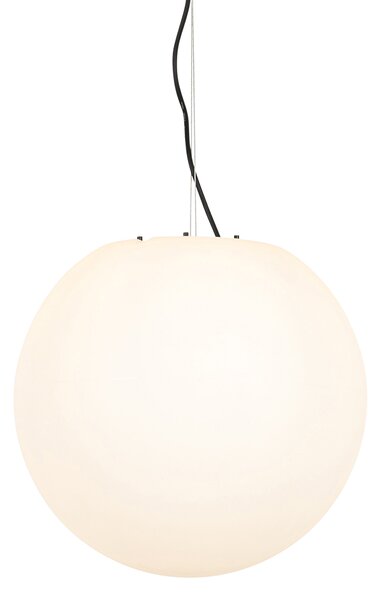 Moderné vonkajšie závesné svietidlo biele 45 cm IP65 - Nura
