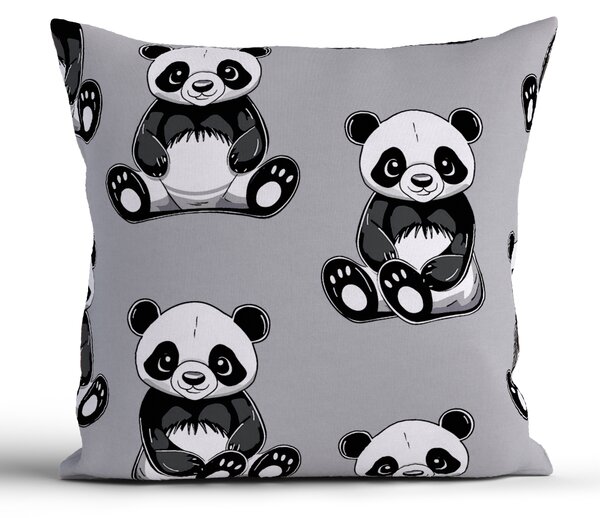 Bavlnená obliečka na vankúš Renforcé 40 * 40 cm - Panda