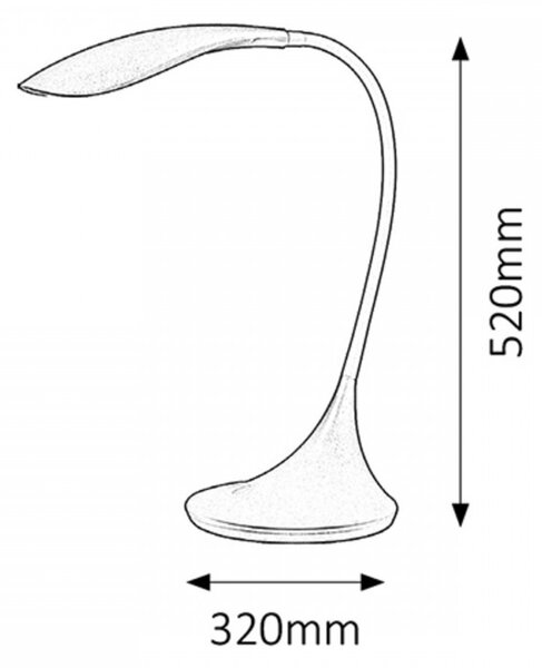 RABALUX 4167 Dominic LED stolové svietidlo 4,5W = 480L