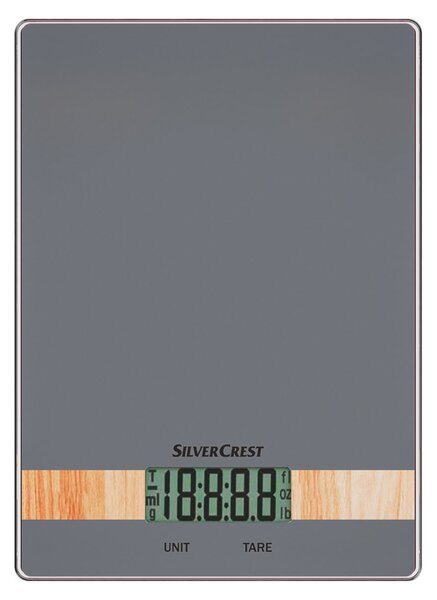 Silvercrest® Kitchen Tools Digitálna kuchynská váha (sivá) (100346105)