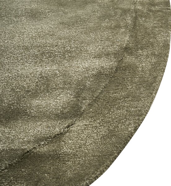 Koberec zelený viskóza a vlna nepravidelný tvar 200 x 300 cm moderný glamour štýl