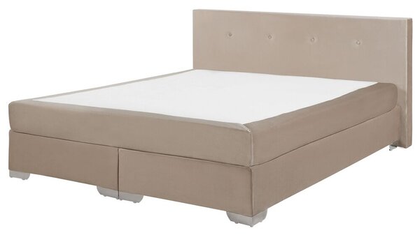 Kontinentálna posteľ 160 cm CONSOLE (s roštom a matracom) (béžová). Vlastná spoľahlivá doprava až k Vám domov. 1007223
