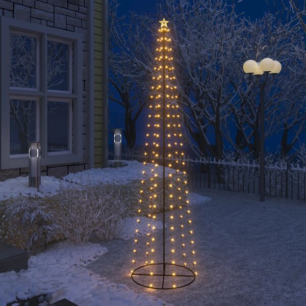 Vianočný stromček, kužeľ, 136 LED, teplé biele svetlo 70x240 cm