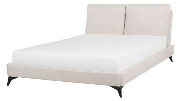 Manželská posteľ 140 cm MELIA (s roštom) (béžová). Vlastná spoľahlivá doprava až k Vám domov. 1007340