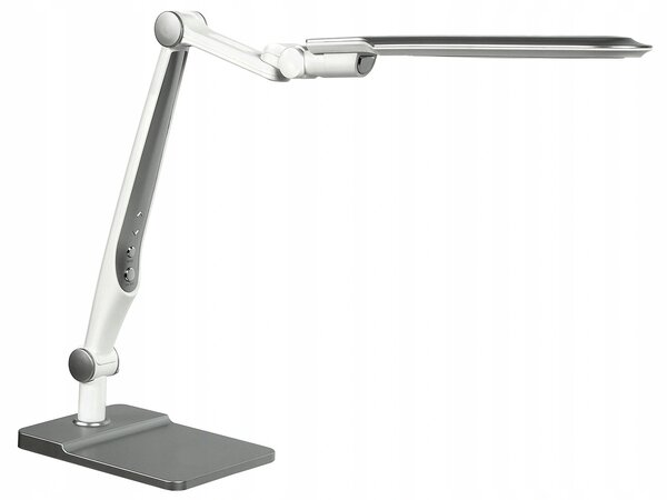 VANKELED LED stolová lampa na kreslenie - strieborná - 10W - 600Lm - multiwhite