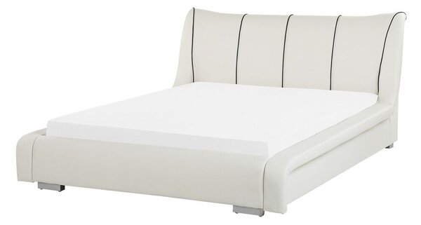Manželská posteľ 140 cm NICE (s roštom) (biela). Vlastná spoľahlivá doprava až k Vám domov. 1007390