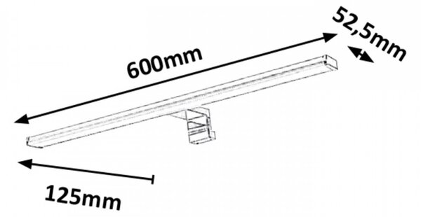 Rabalux 98002115 LED nástenné svietidlo do kúpeľne Levon 1x12W | 4000K | IP44