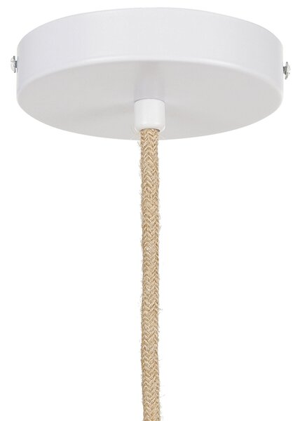 Závesná lampa svetlohnedá bambusové drevo boho dizajn závesné svetlo osvetlenie moderná obývačka jedáleň