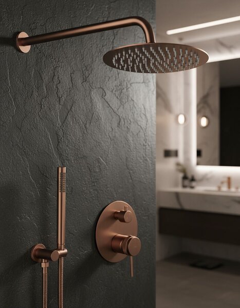 Podomietková sprchová súprava Rea Lungo Grip Brush Copper + BOX