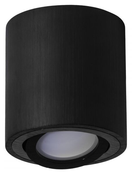 KOBI Podhľadové bodové svietidlo B7094 výklopné, kruhové - čierna + pätica GU10