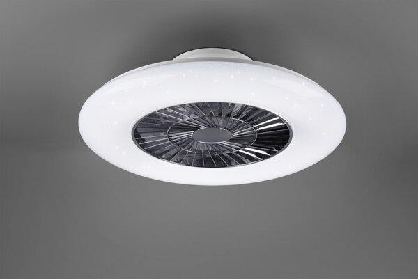 Trio R62402106 LED prisadený luster s ventilátorom Visby 1x40W | 3000-6000K - stmievateľný, s diaľkovým ovládačom