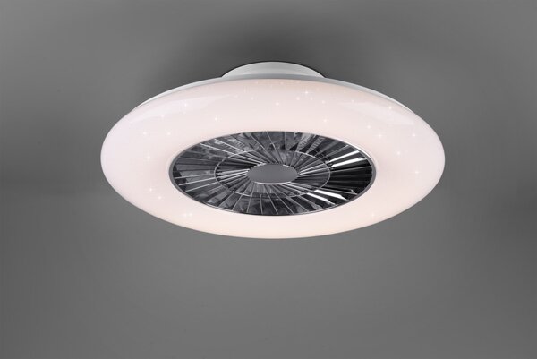 Trio R62402106 LED prisadený luster s ventilátorom Visby 1x40W | 3000-6000K - stmievateľný, s diaľkovým ovládačom