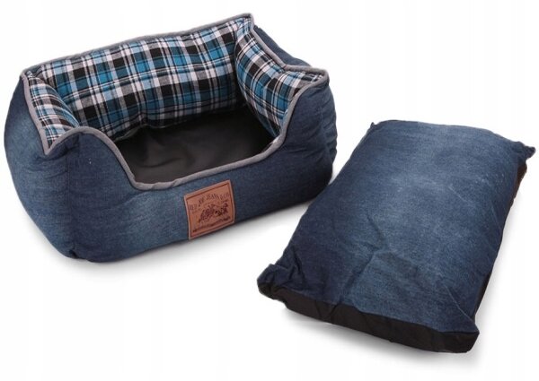 Pelech pre psa / mačku M - Fancy gaučík - Navy blue