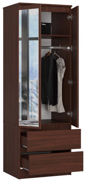 Skriňa STAR S 60 cm 2D 2SZ zrkadlá CLP wenge