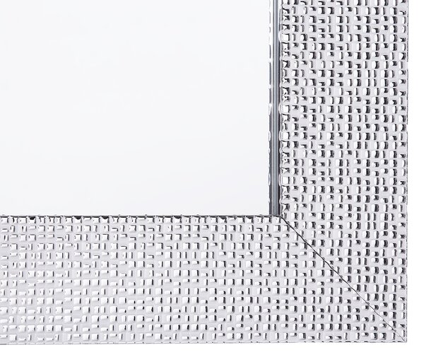 Nástenné zrkadlo strieborné 50 x 130 cm závesné obdĺžnikové moderný štýl obývačka spálňa