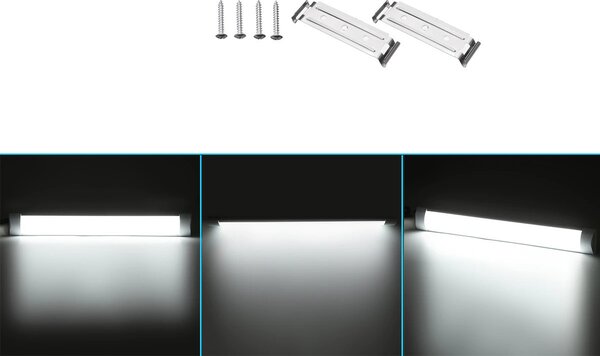 BERGE LED panel MARS - čierne svietidlo SLIM - 120cm - 36W - 230V - 3600Lm - neutrálna biela