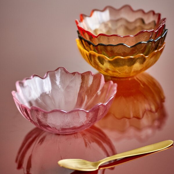Sklenená mištička Kana Multi Glass 120 ml – set 4 ks