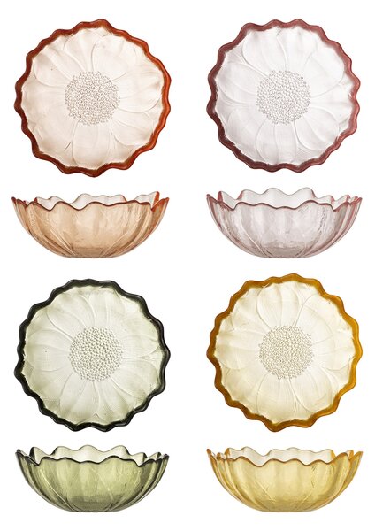 Sklenená mištička Kana Multi Glass 120 ml – set 4 ks